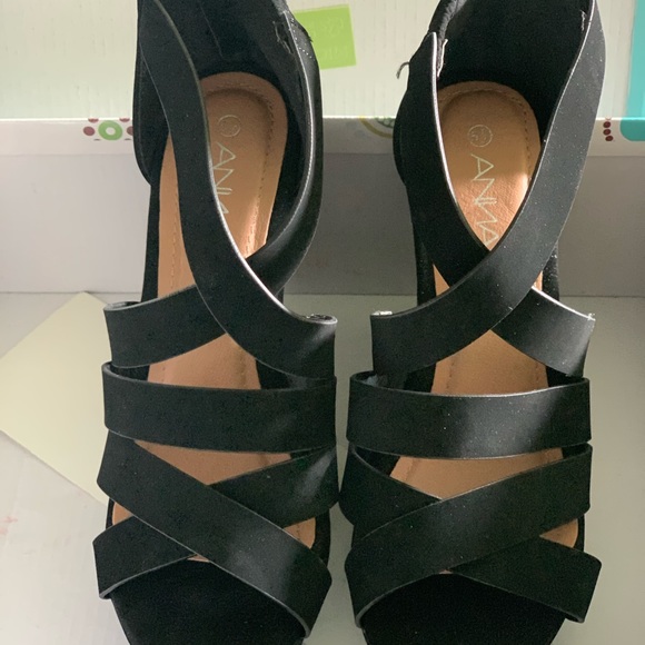 Anna Shoes Wedges Black Poshmark